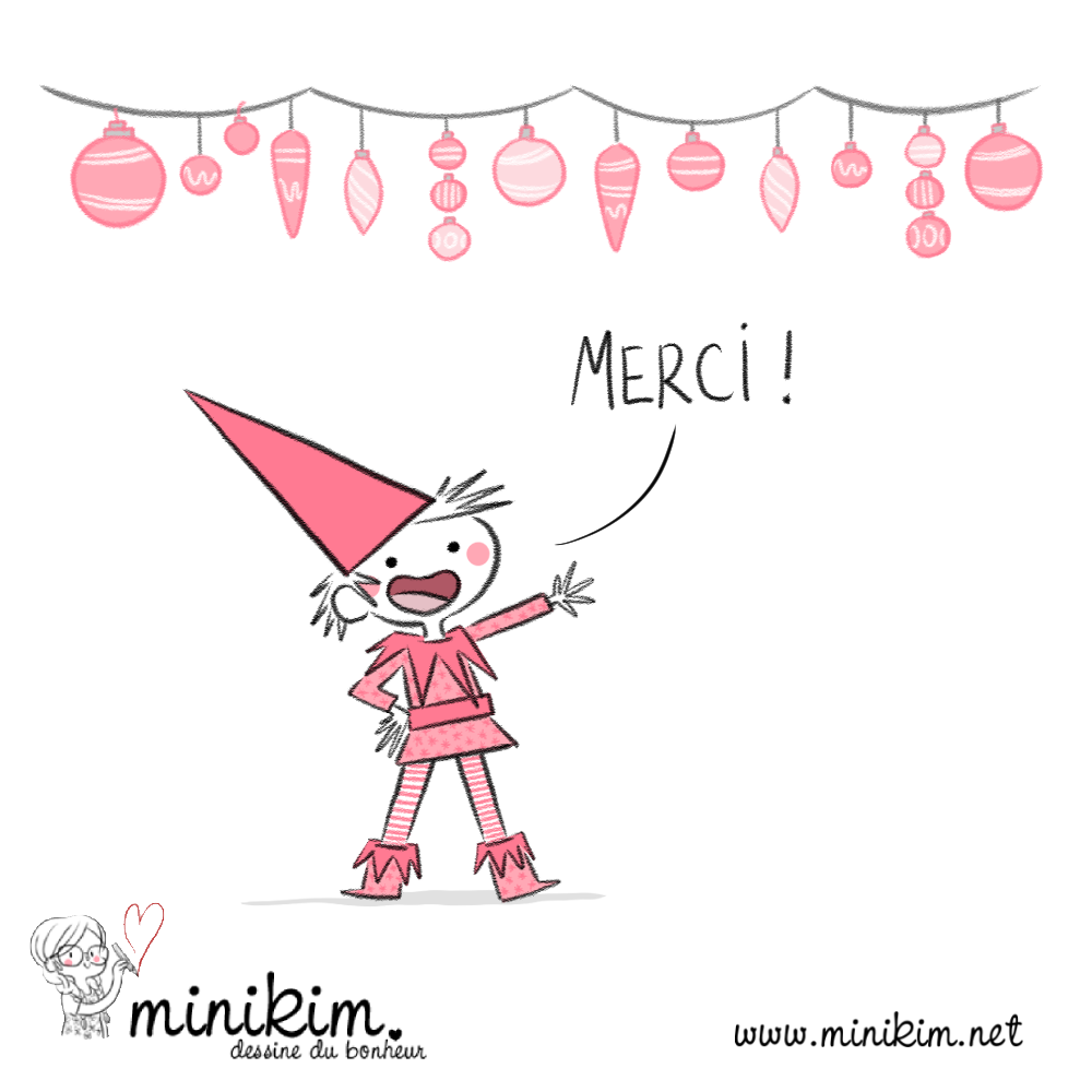 Justine, lutine, lutinette, lutin coquin, coquine, guitare, dessin, illustration, Noël, Minikim, flocon, neige, musique, lalala, falala, chants de Noël, petit lutin, lutine, lutinette, chapean pointu, turlututu, temps des fêtes, mignon, cute, kawaii, dessiner,