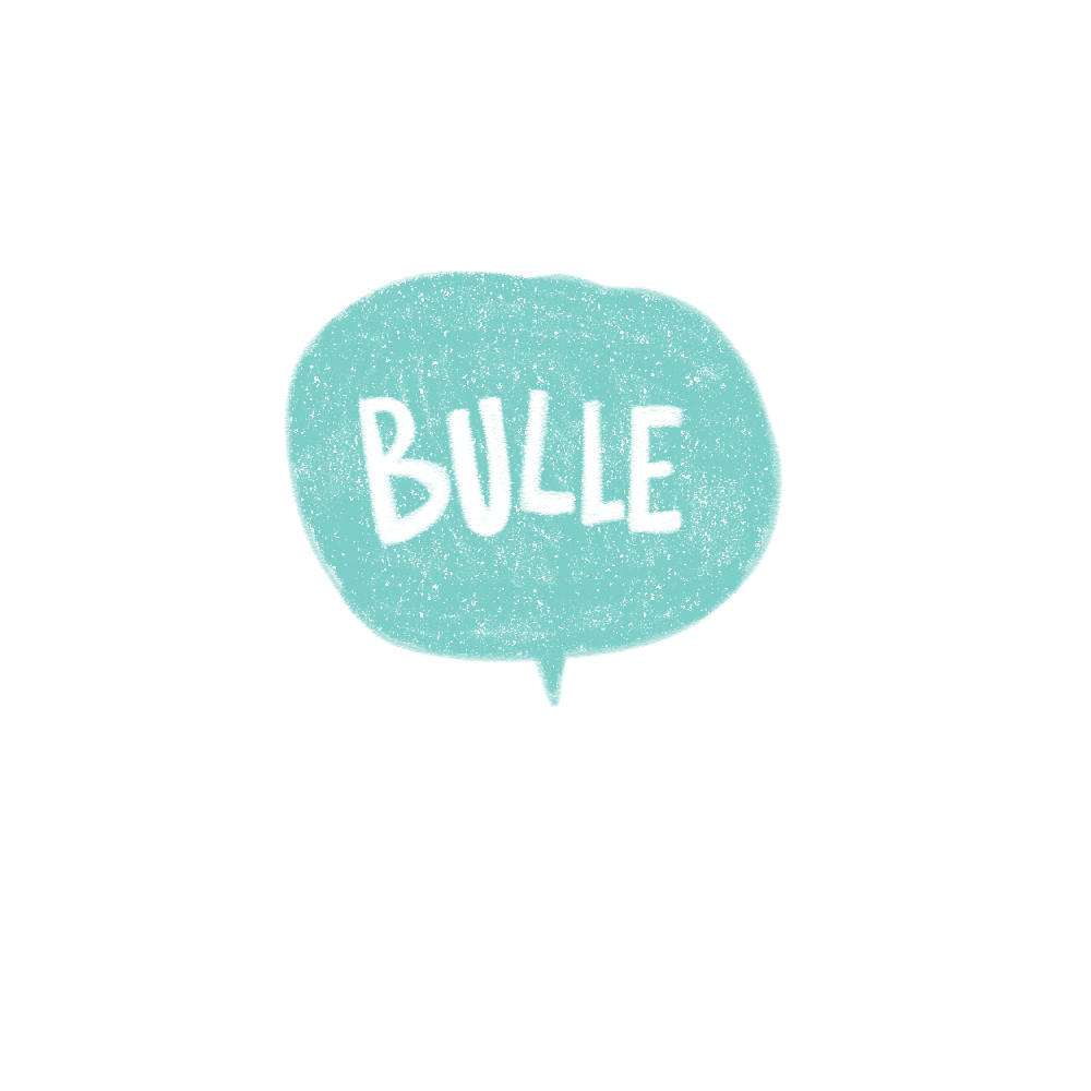 logo, Minikim, Bulle, bande dessinée, titre, title, création de logo, illustration, cute, mignon, adorable, aqua and red, rouge et bleu, dessin, recherche de logo, essais erreurs