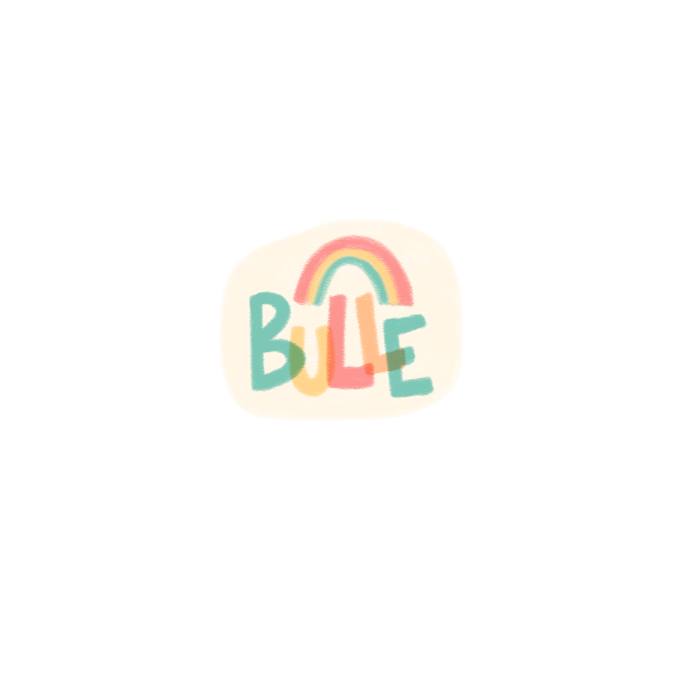 logo, Minikim, Bulle, bande dessinée, titre, title, création de logo, illustration, cute, mignon, adorable, aqua and red, rouge et bleu, dessin, recherche de logo, essais erreurs