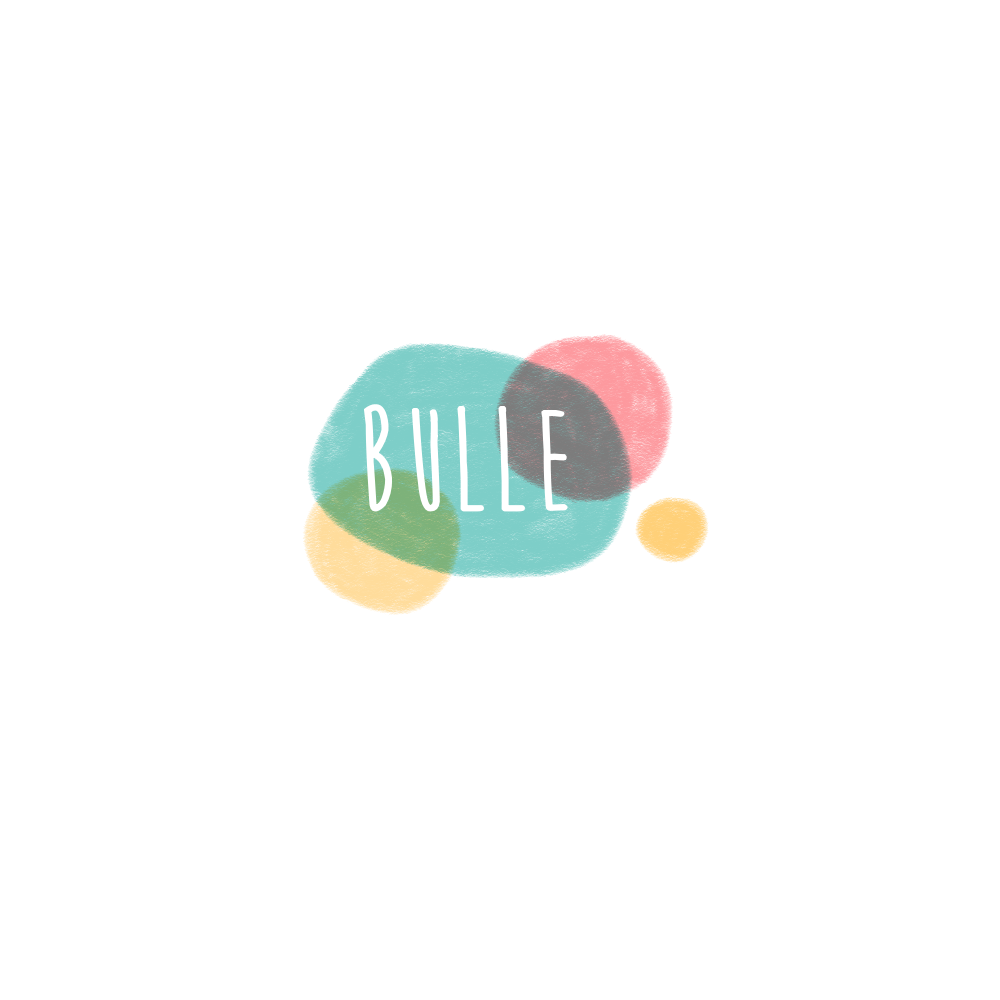 logo, Minikim, Bulle, bande dessinée, titre, title, création de logo, illustration, cute, mignon, adorable, aqua and red, rouge et bleu, dessin, recherche de logo, essais erreurs