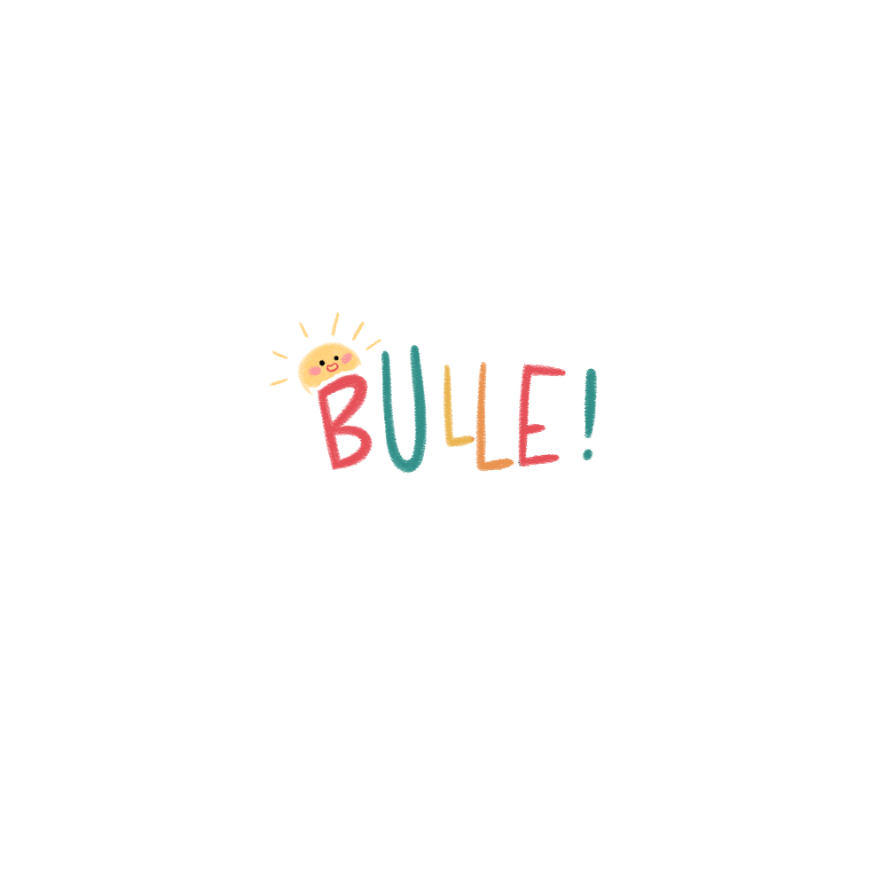 logo, Minikim, Bulle, bande dessinée, titre, title, création de logo, illustration, cute, mignon, adorable, aqua and red, rouge et bleu, dessin, recherche de logo, essais erreurs