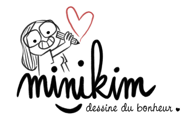 Logo Minikim dessine du bonheur BD Bande dessinée