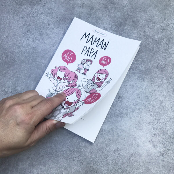 Couverture du livre Maman papa et moi et moi et moi par minikim maïté lajic