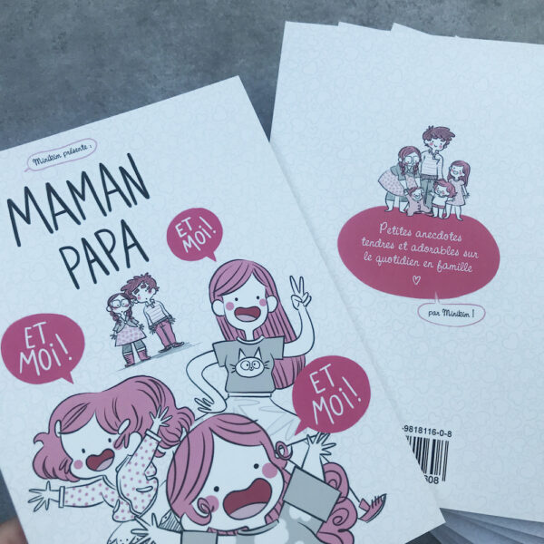 Couverture du livre Maman papa et moi et moi et moi par minikim maïté lajic