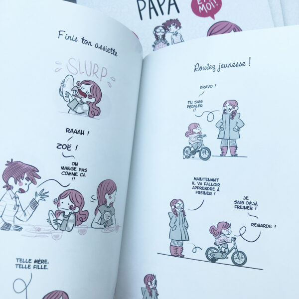 Couverture du livre Maman papa et moi et moi et moi par minikim maïté lajic